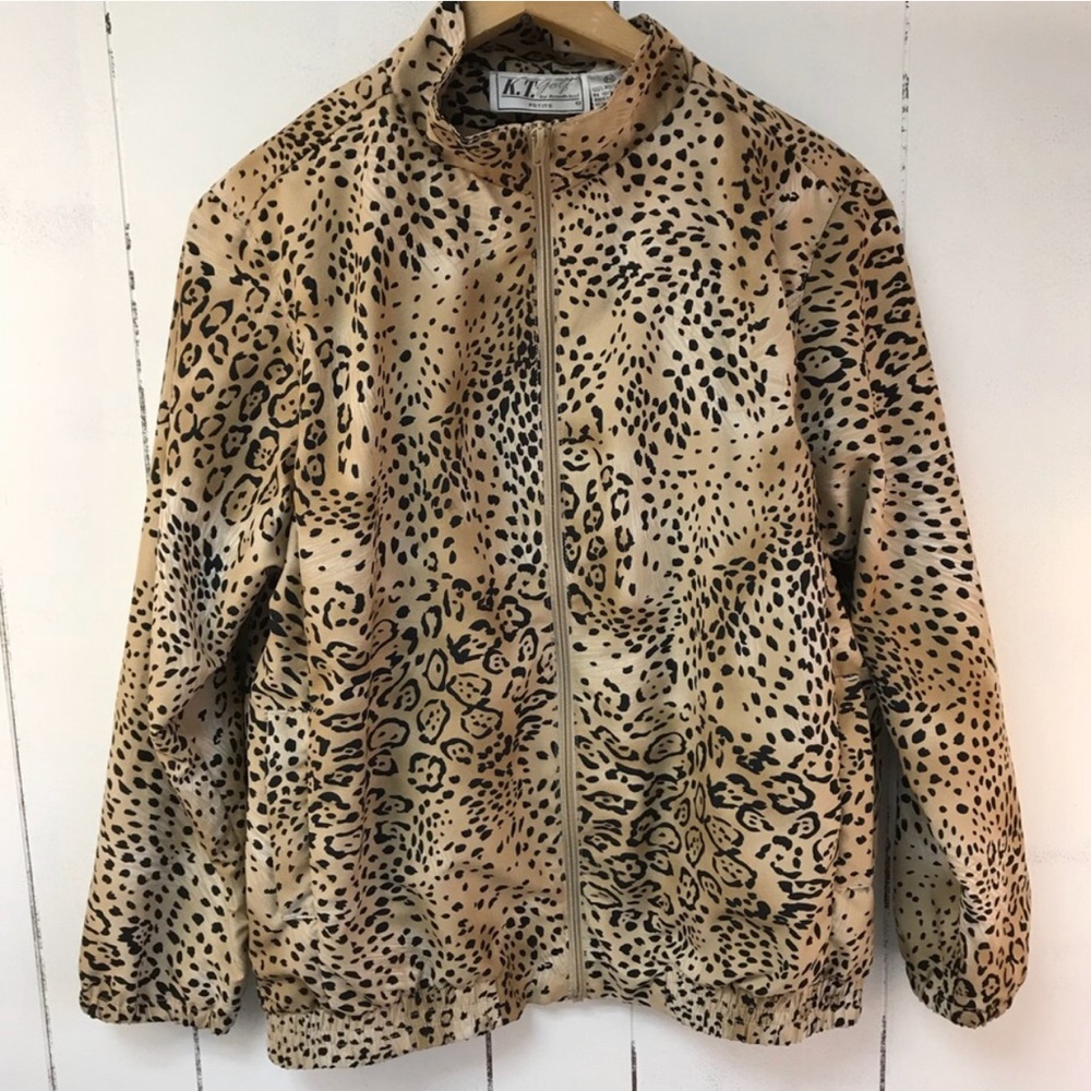 Leopard Print Track Jacket - image 3